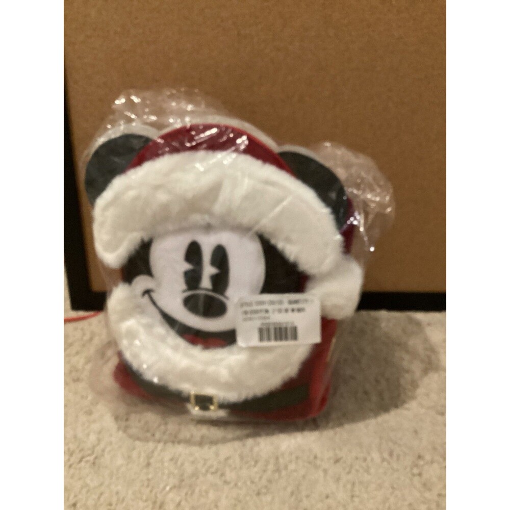 Disney Parks Christmas Santa Mickey Mouse Mini Backpack Red Loungefly NWT sealed